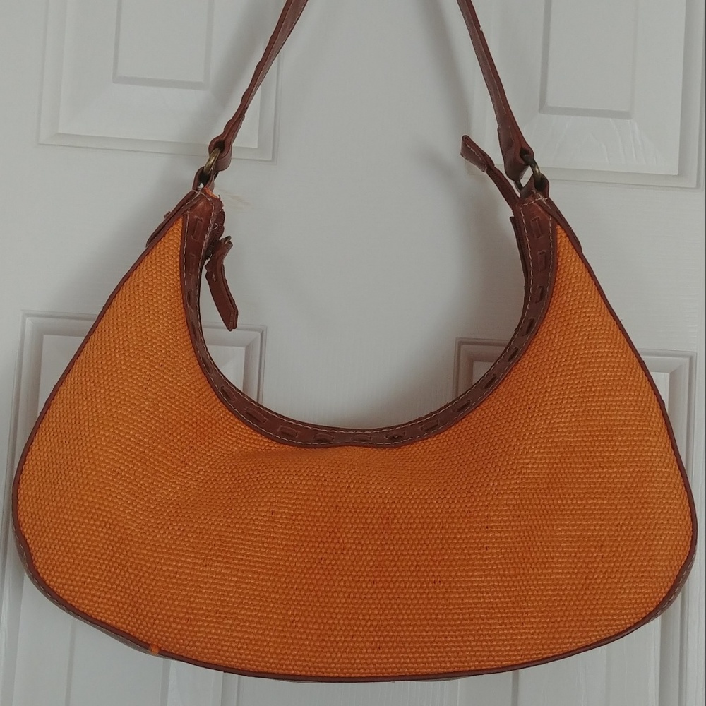 Relic Orange Basketweave Bag